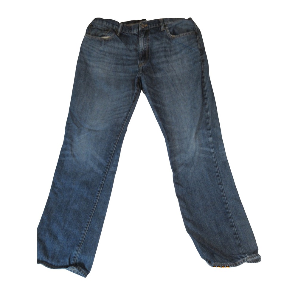 Gap Denim 1969 Mens Straight Leg Jeans Blue Medium Wash 38x34 (31 Inseam)